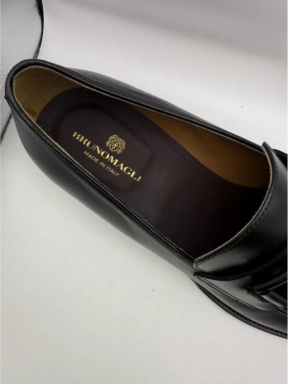 Bruno Magli Men's Alpha Size 10 Black Leather Men's Loafers